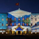 Images of symbolizing common features between our two countries were projected onto the Palace front  (Photo: Gerry Hofstetter)